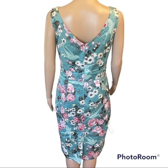 LAURA ASHLEY DRESS SIZE 8 FLORAL PASTEL - Picture 2 of 10